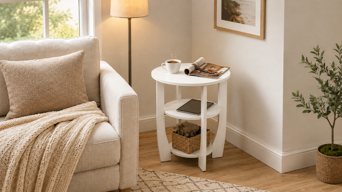 That Awkward Empty Corner? 7 Ways a Side Table Can Make It Useful