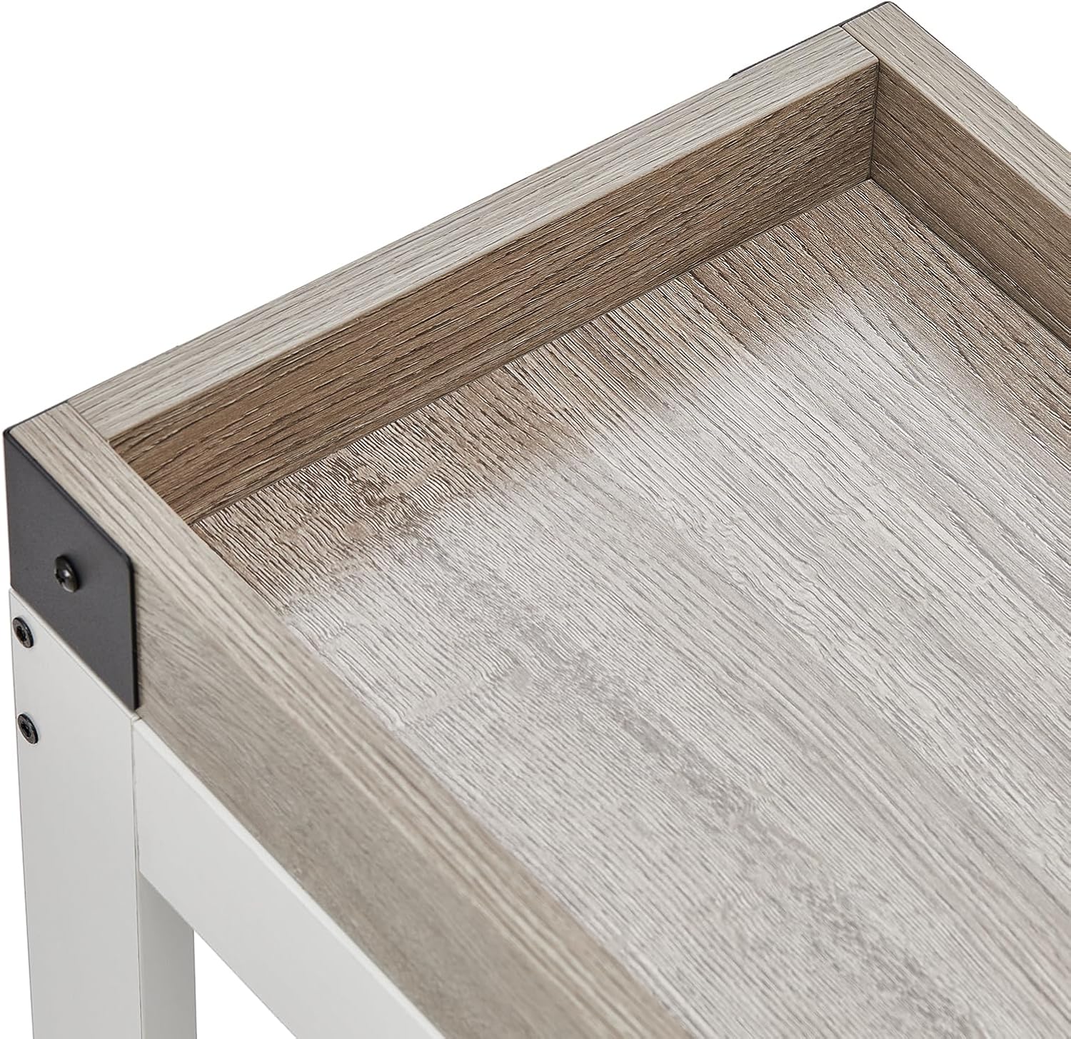ZEXVIDA Narrow Side Table, End Table,Sofa Side Table, End Table Nightstand for Bedroom, Living Room, Small Spaces